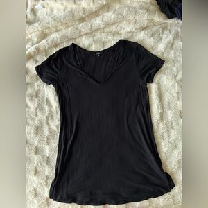 Dynamite Black Fitted Short Sleeve Tee